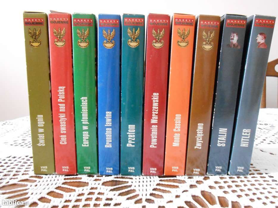 Encyklopedia II wojny światowej na kasetach VHS PAL