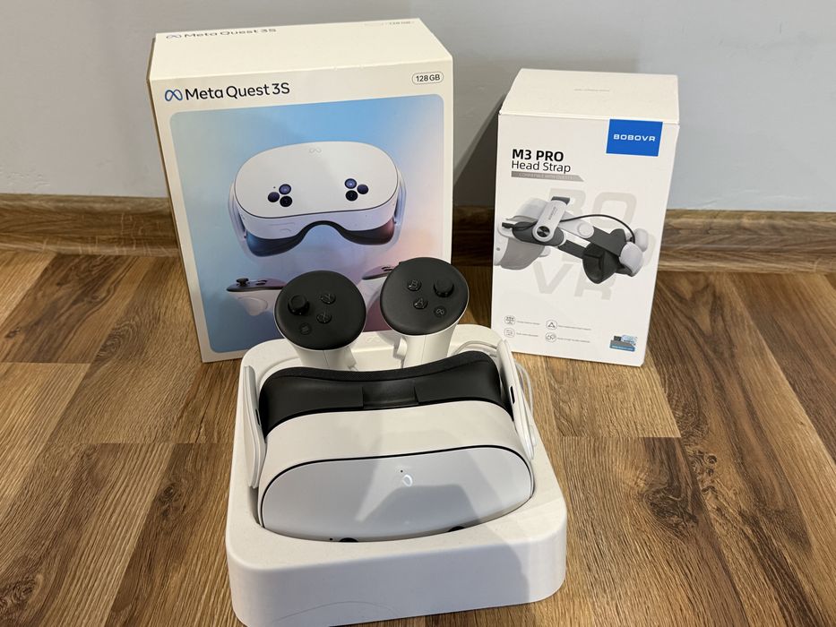 Google VR Meta Quest 3S + Bobovr M3 Pro head strap | gwarancja