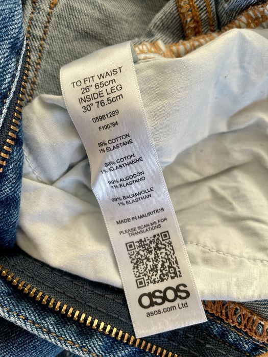 ASOS Denim / jeansy spodnie mom fit boyfriend high waist / 36 26/30