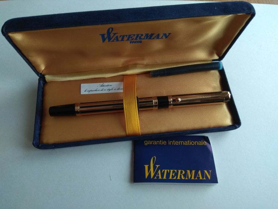 Nowe pióro wieczne Waterman Le Man 200 Night and Day lata 90. 18K