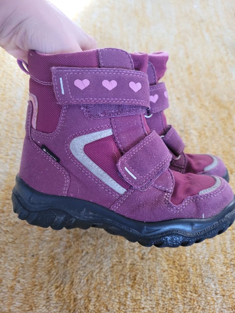 Buty zimowe husky superfit ciemny róż gore-tex r28