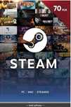 STEAM 250 zł Karta Podarunkowa - doładowanie, konto, wallet (110+2x70)