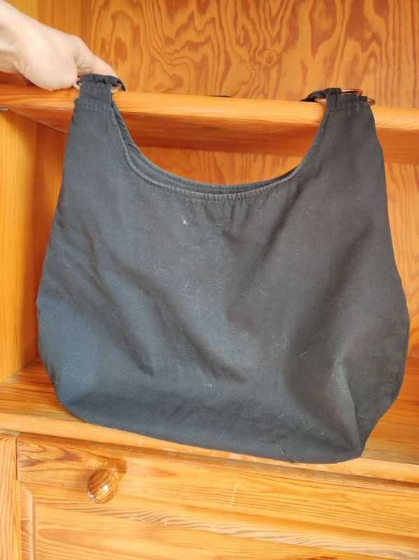 bawełniana boho płócienna torba worek shopper zasuwana listonoszka