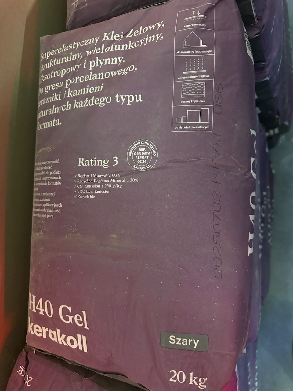 Klej do płytek Kerakoll H40 C2TES1