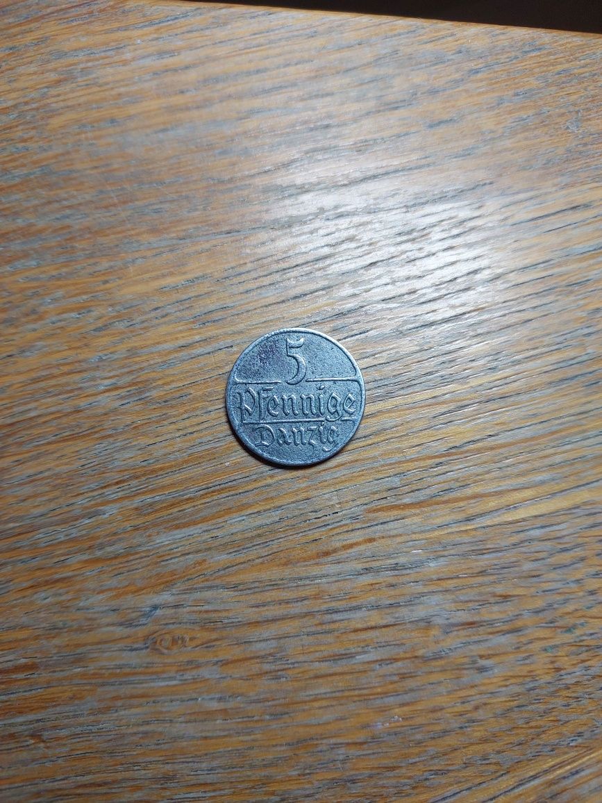 Moneta 5 fenigów 1928r - Rzadkie