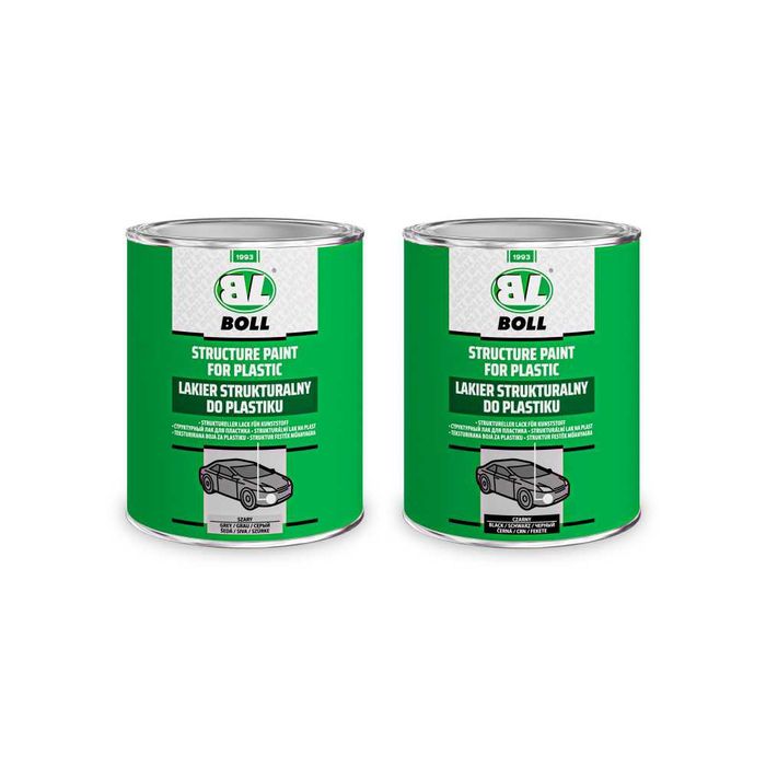 2x lakier strukturalny do plastiku szary 2 x 1L puszka BOLL
