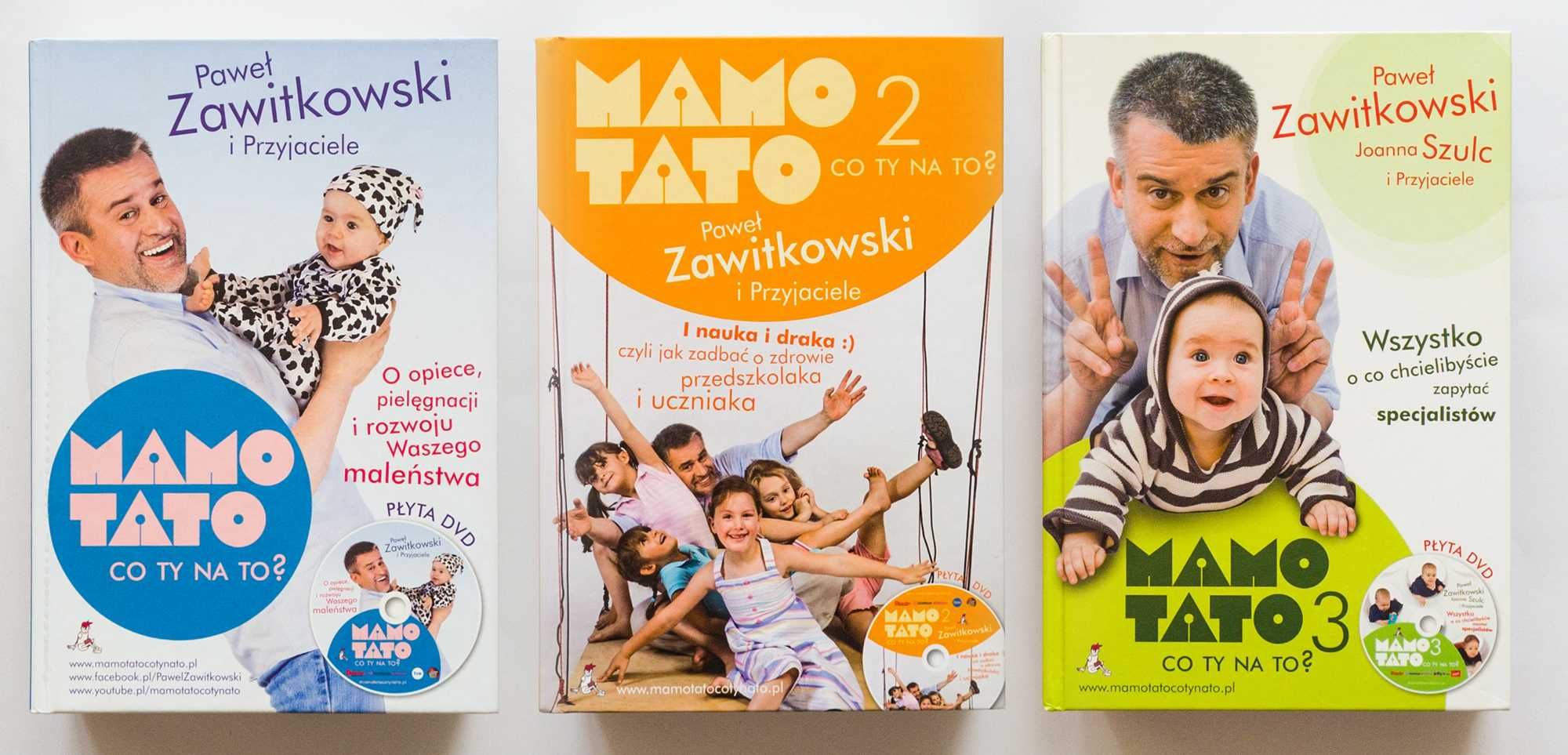 Mamo, tato, co ty na to?, Paweł Zawitkowski, komplet 3 części z DVD