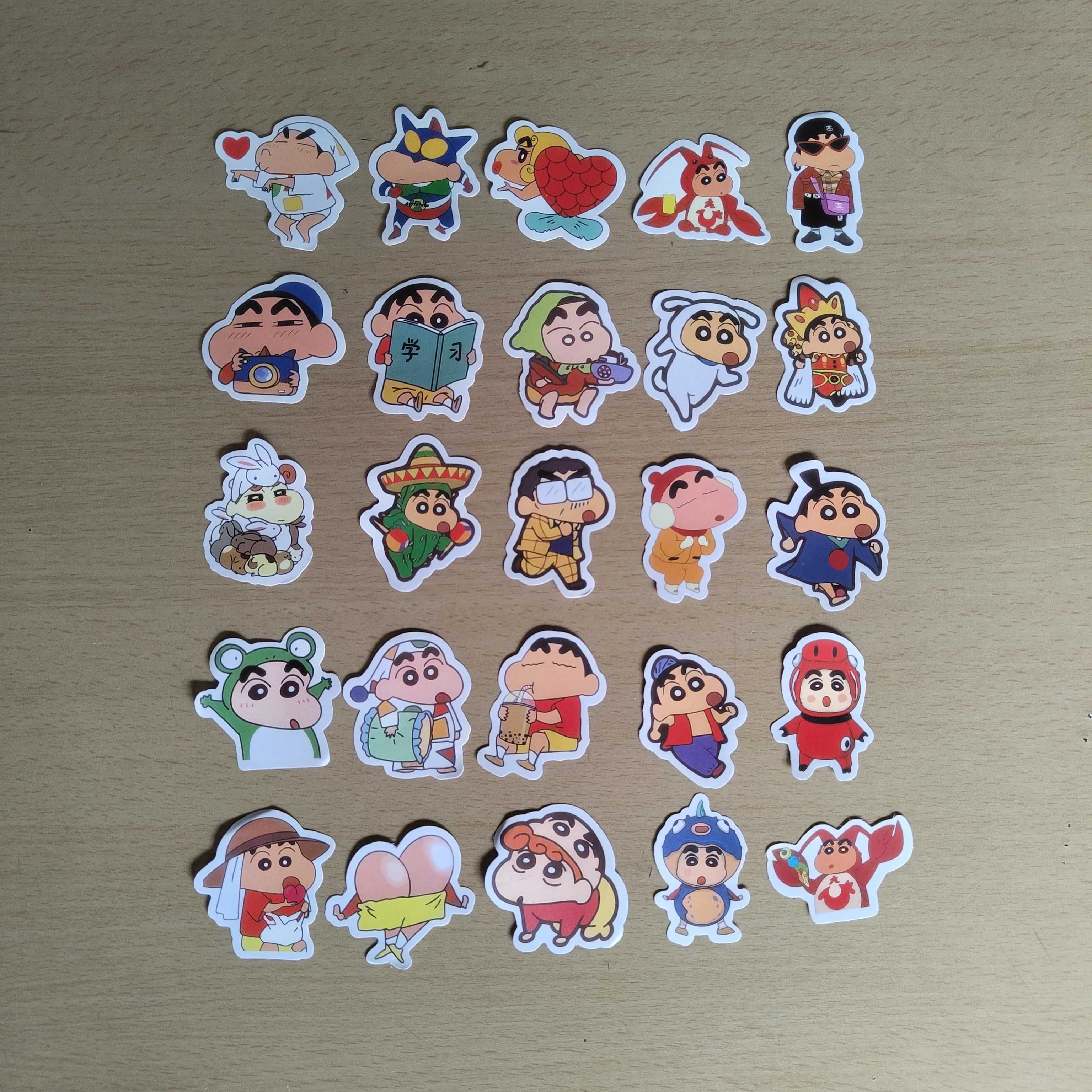 100 Autocolantes Adesivos Stickers Shin Chan