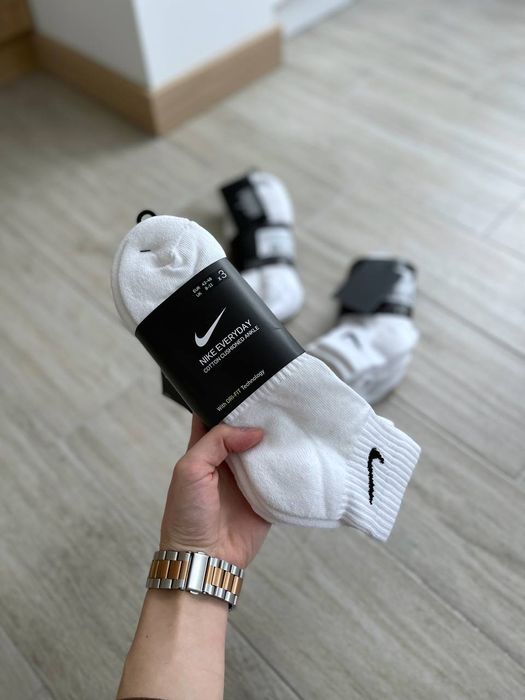 Оригінальні теплі шкарпетки Nike Everyday SX7667-100 1уп=3пар 34-50