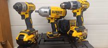 Zestaw Wkrętarka + zakrętarka klucz udarowy Dewalt 18V 2x5AH NOWE