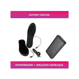 OGRZEWANIE STÓP Wkładki Podgrzewane USB + Powerbank + Skarpetki