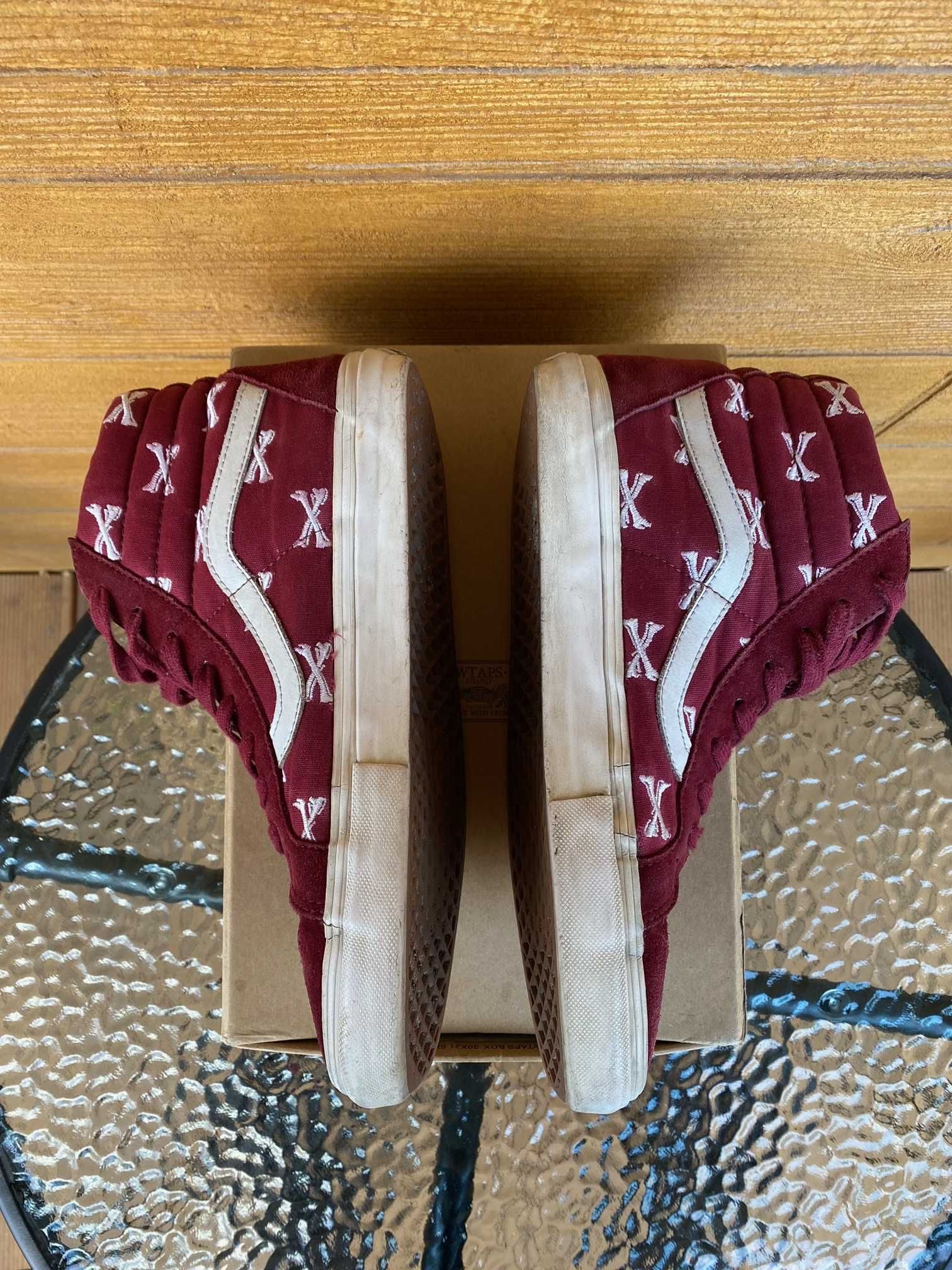 Buty vans Vans x wtaps SK8-HI Burgundy Crossbones rozm41