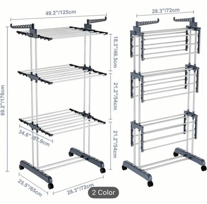 Estendal de roupa, novo na embalagem, nunca usado