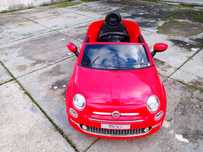 Carro elétrico de criança Fiat 500 - vermelho (pouco uso)