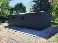 Garaż Blaszany 4,5x7 Antracyt Mat BTX 7016