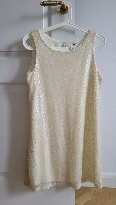 H&M Sukienka mini cekiny na imprezę na karnawał