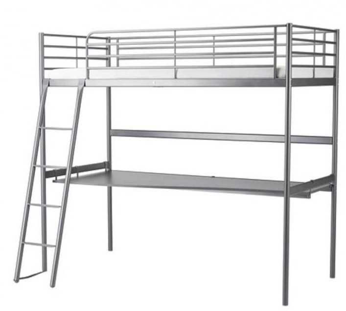 Rama od łóżka piętrowe z biurkiem