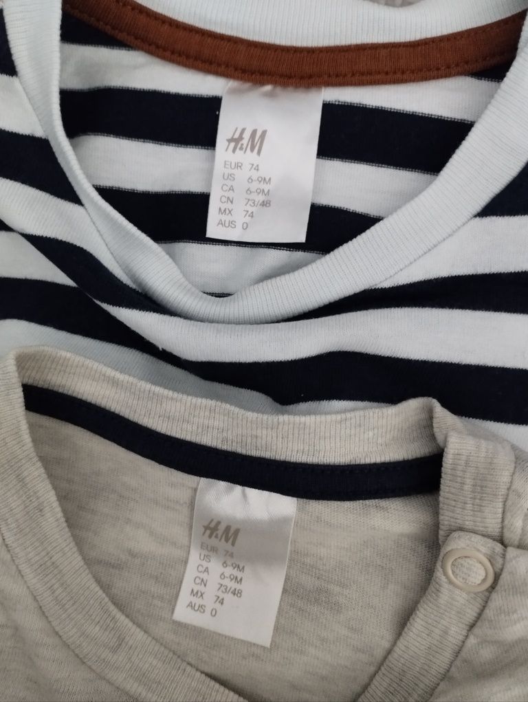 Bluzki chłopięce h&m rozmiar 74