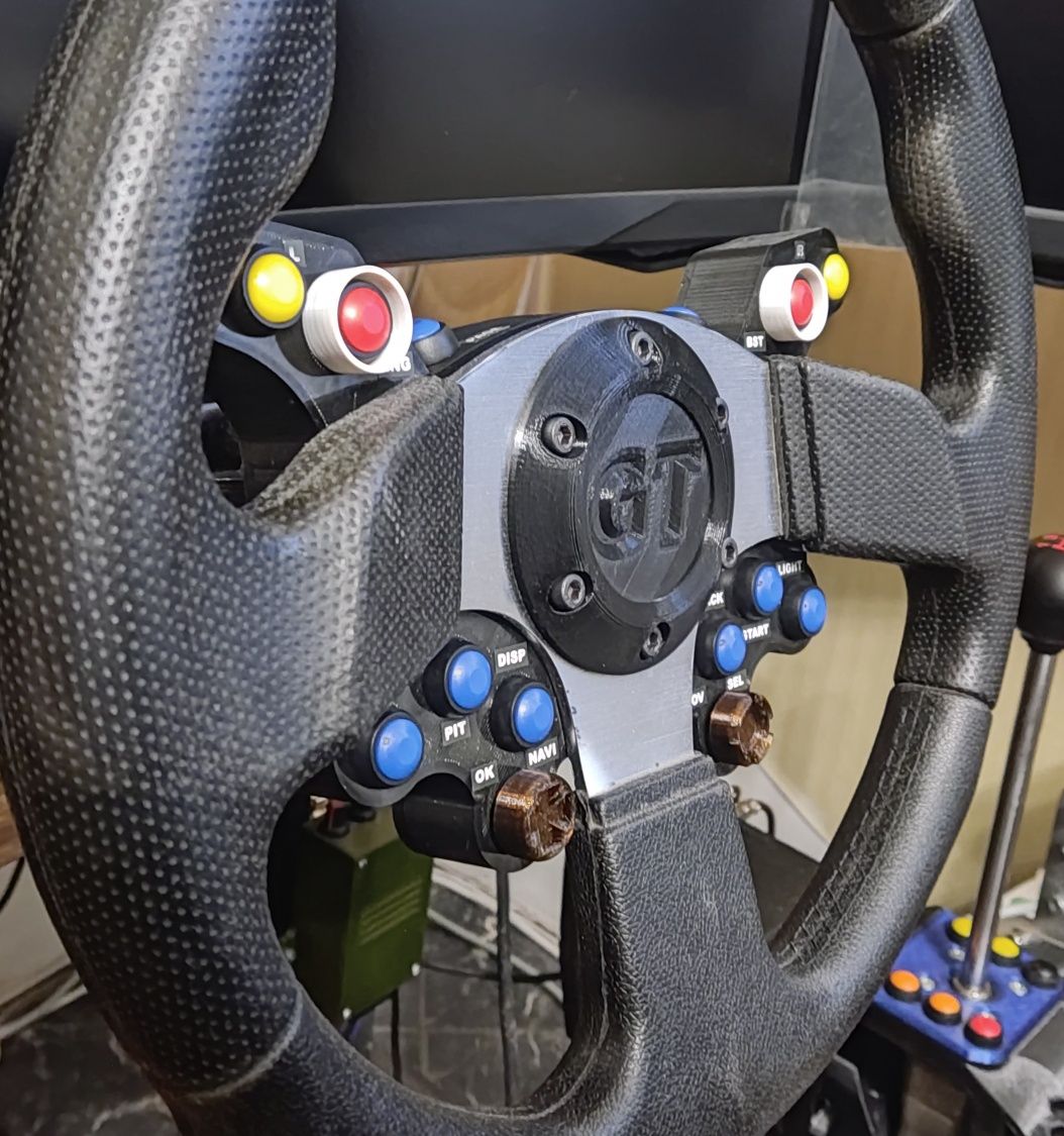 DIY рульовий батонбокс v2 руль для сімрейсингу simracing fanatec Logit