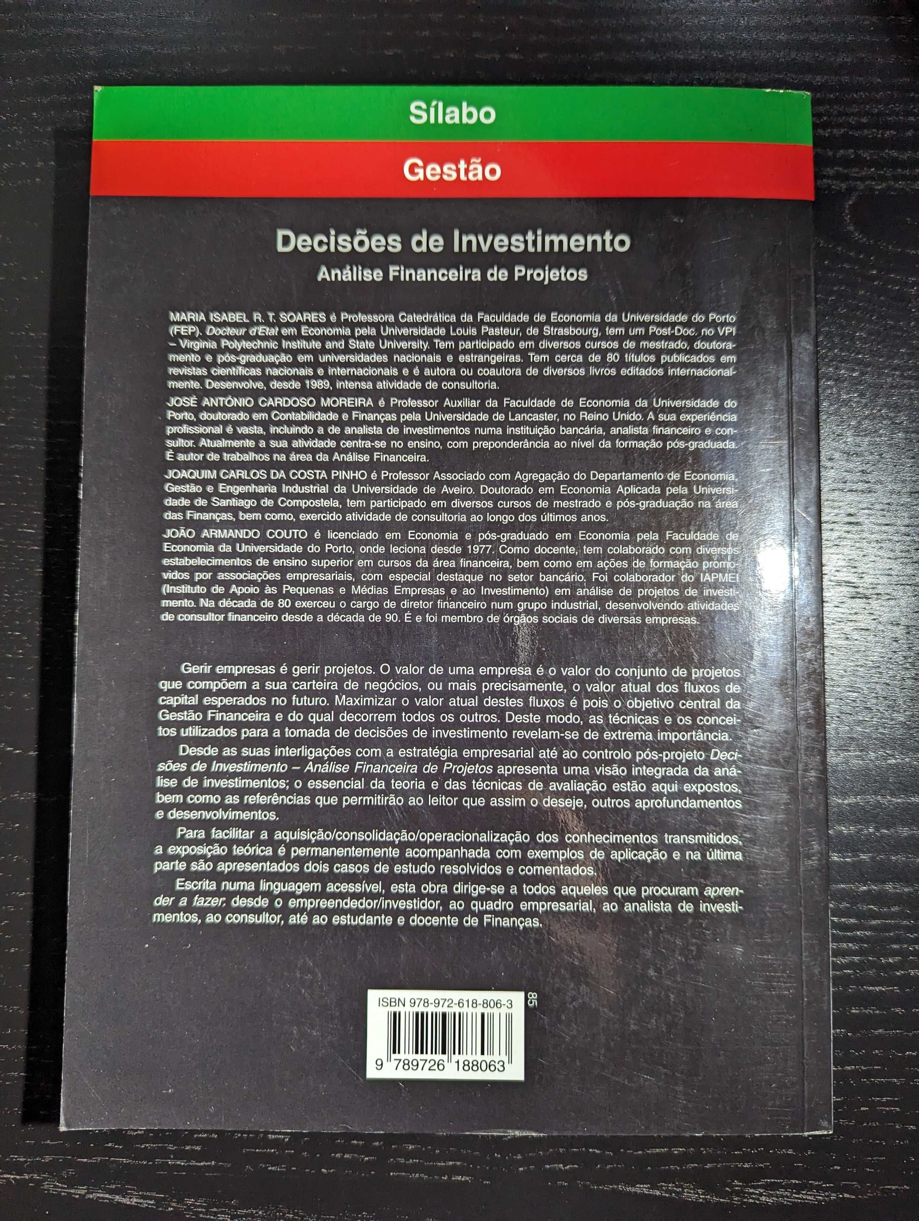 Decisões de Investimento - Carlos Pinho