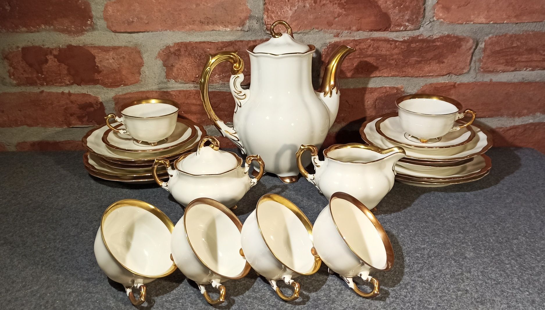Porcelana Śląska Serwis 6 os Koenigszelt CHARLOTTE Jaworzyna Śląska Au