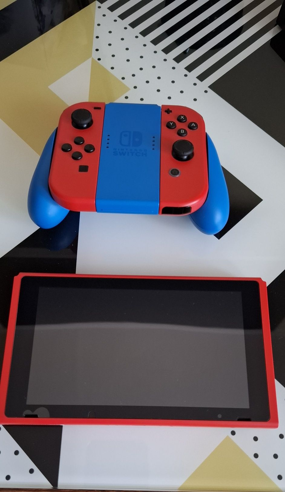 Nintendo Switch V2 Mario Red & Blue Edition
