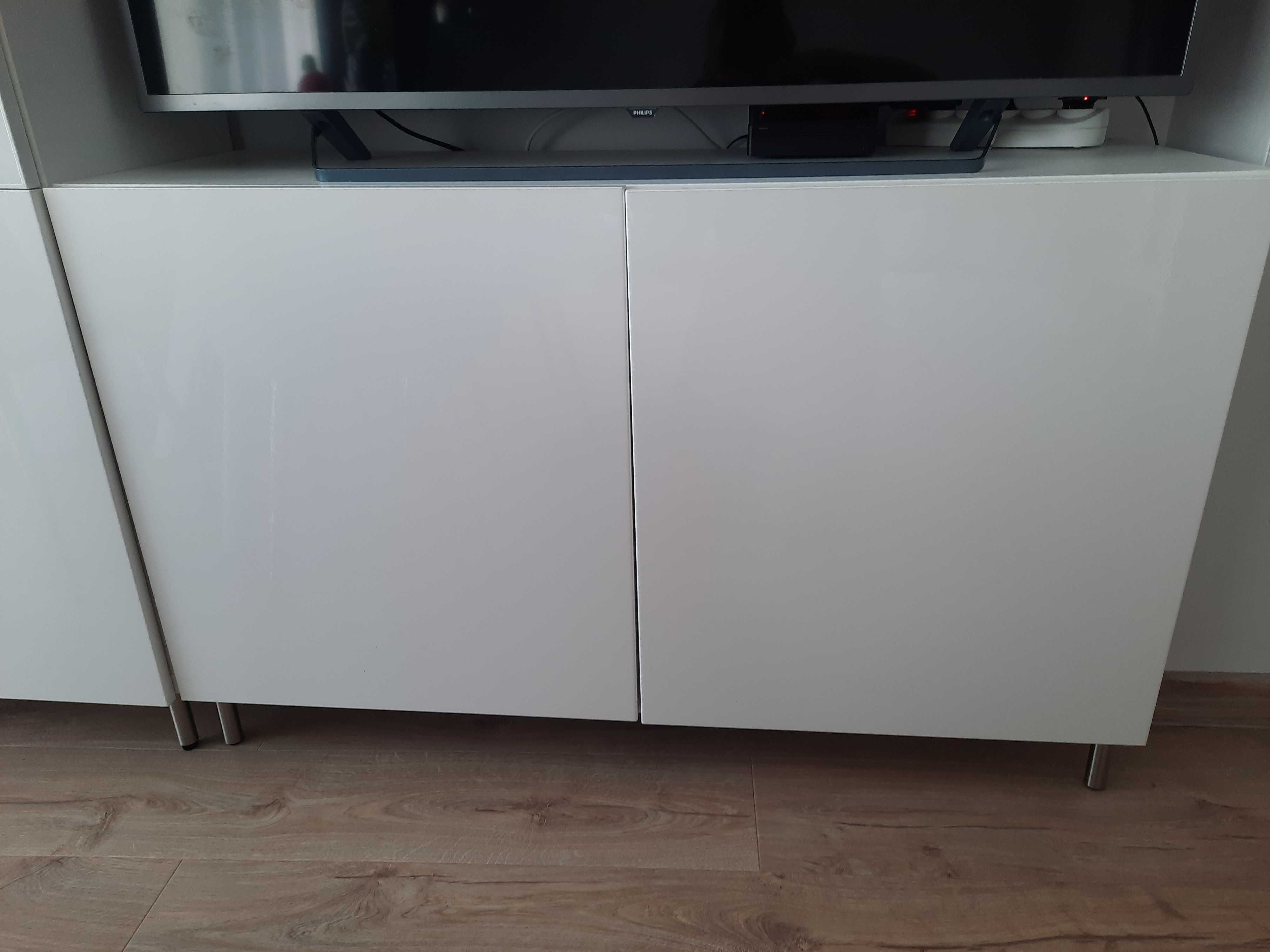 Besta Ikea kombinacja szafek tv witryna