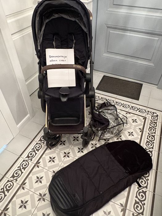 Cybex e-priam rose gold stan bardzo dobry czarny priam epriam
