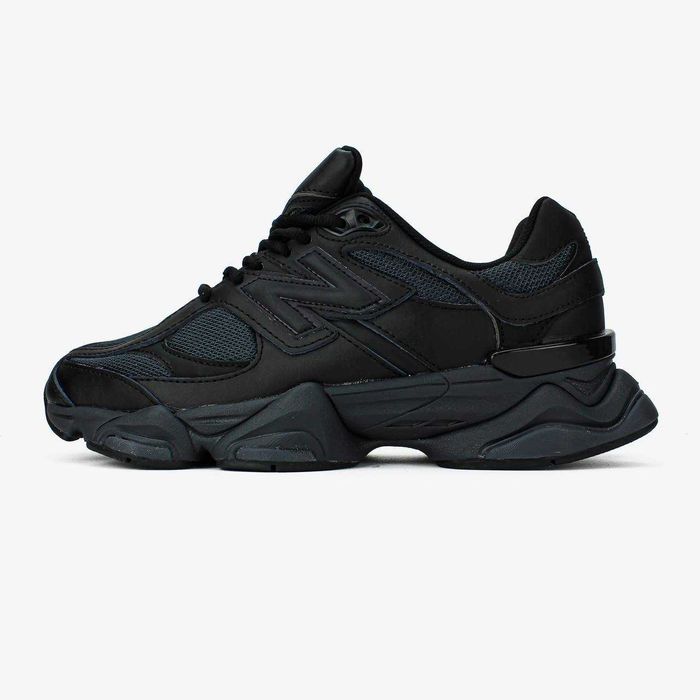 Мужские кроссовки New Balance 9060 'Triple Black Leather' 41-45