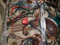 Складной кабель 3-в-1 1м Micro-usb Lightning красный метр