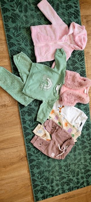 Ubranka dziewczynka 6-9 miesięcy na jesień, zimę