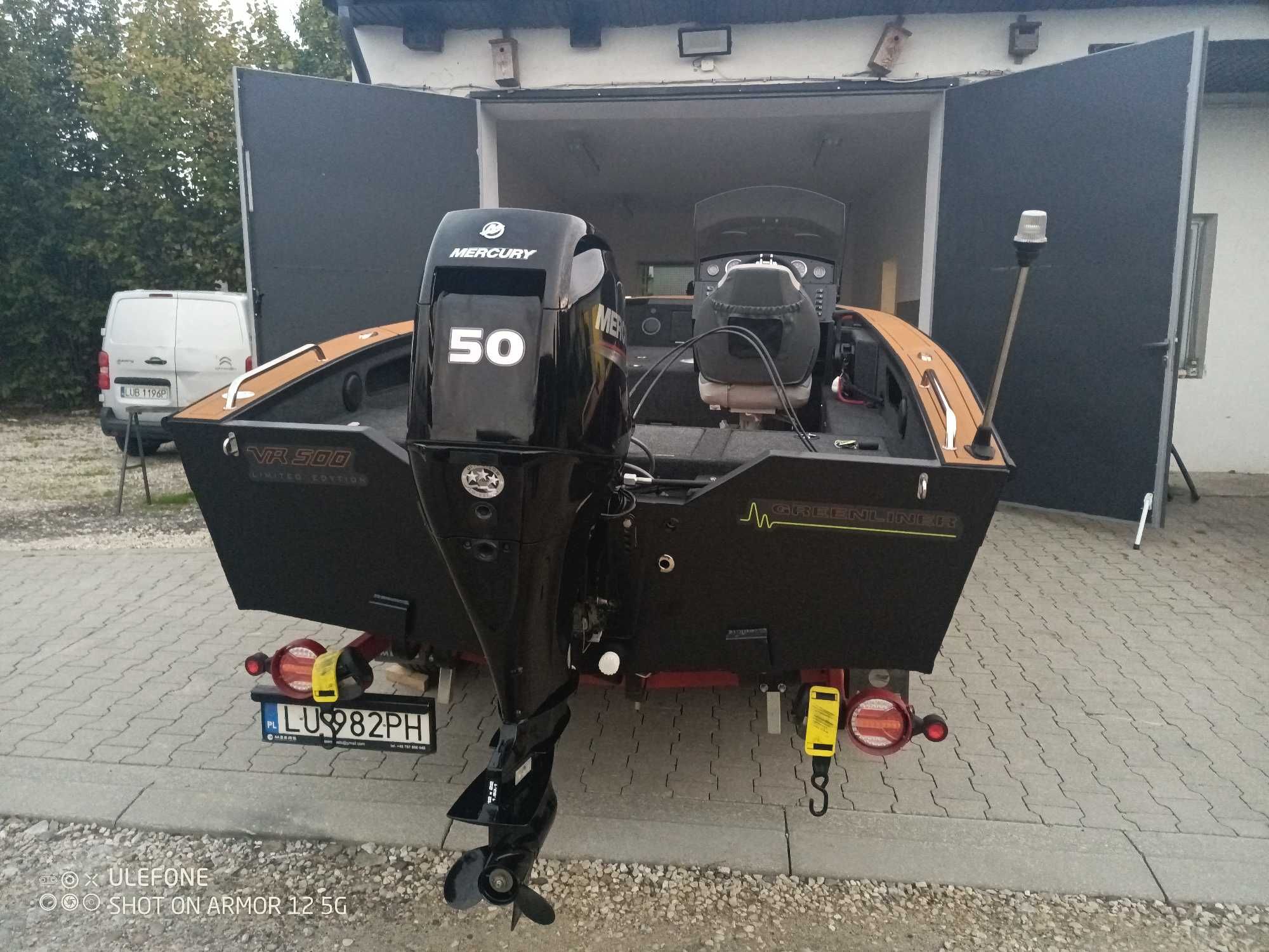 Okazja ! Łódź aluminiowa wędkarska, turystyczna  GREENLINER VR500