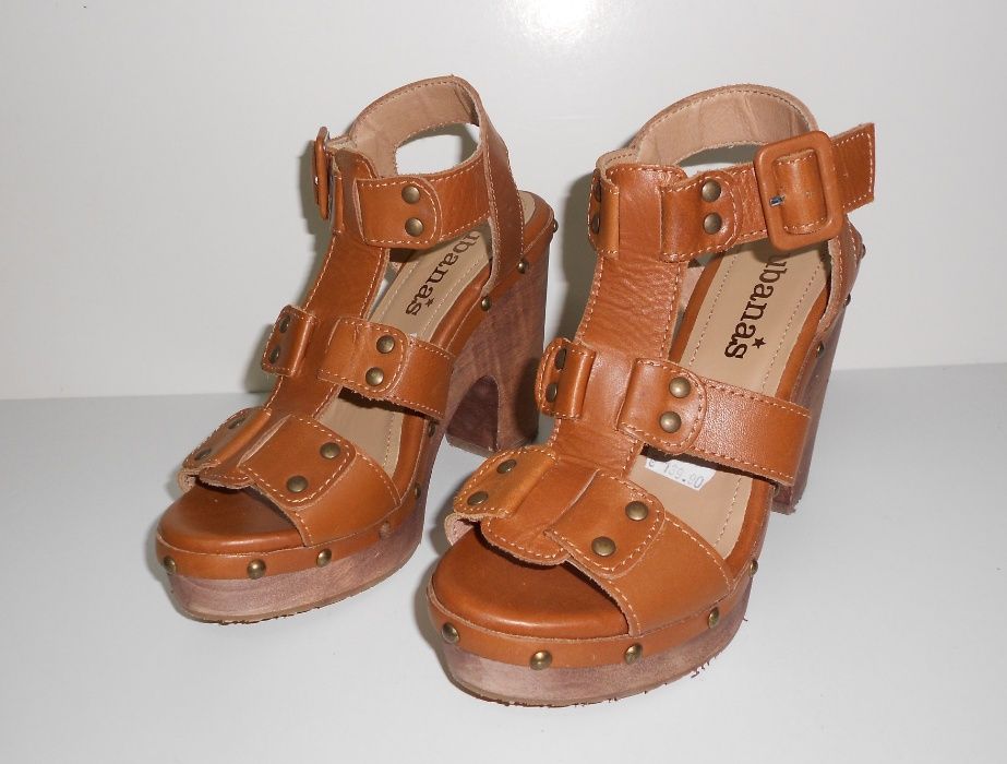 Sandálias Cubanas camel tamanho 36 - artigo novo de loja