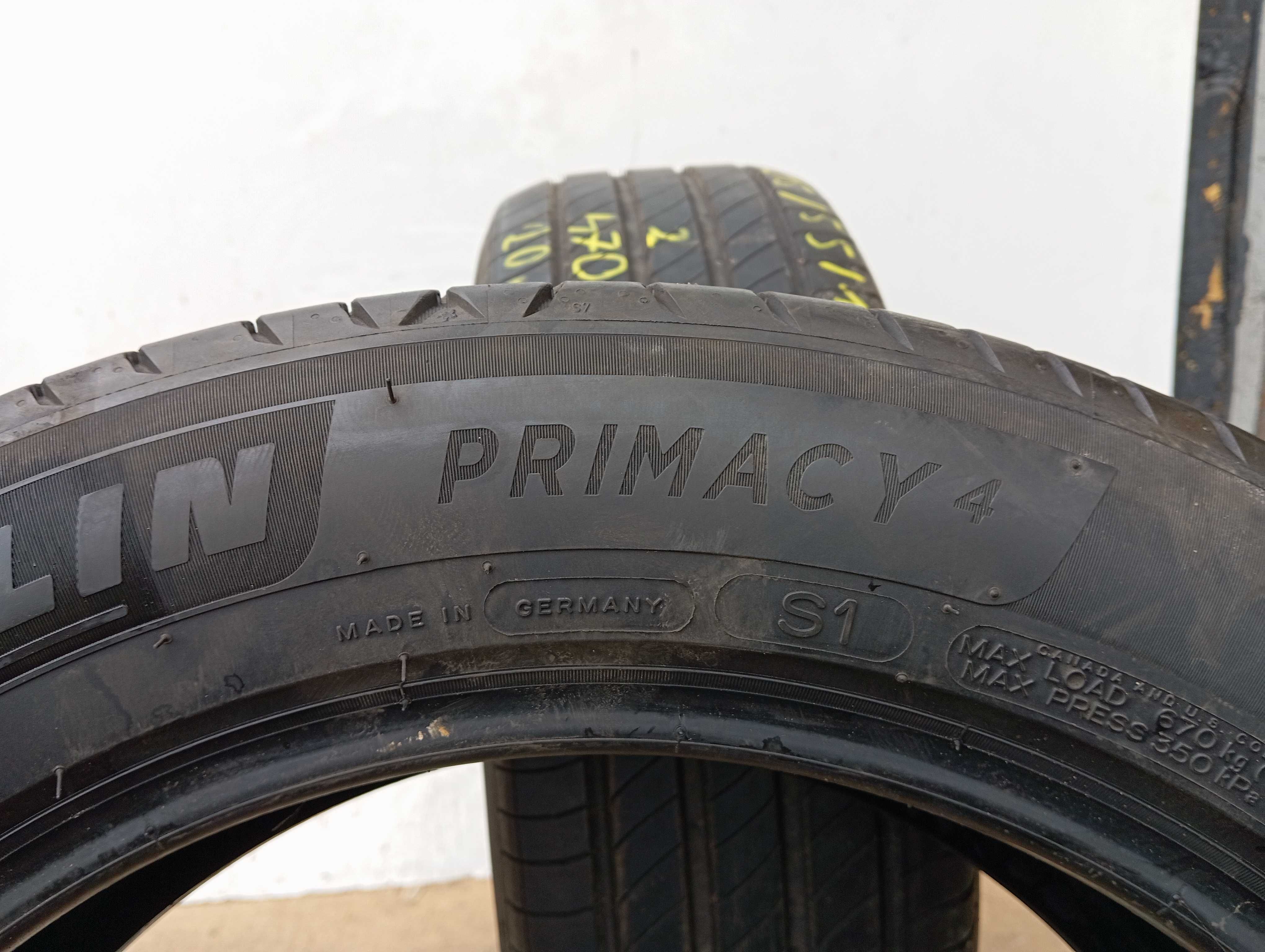 2x 215/55 R17 94V Michelin Primacy 4 2020r 5,6mm