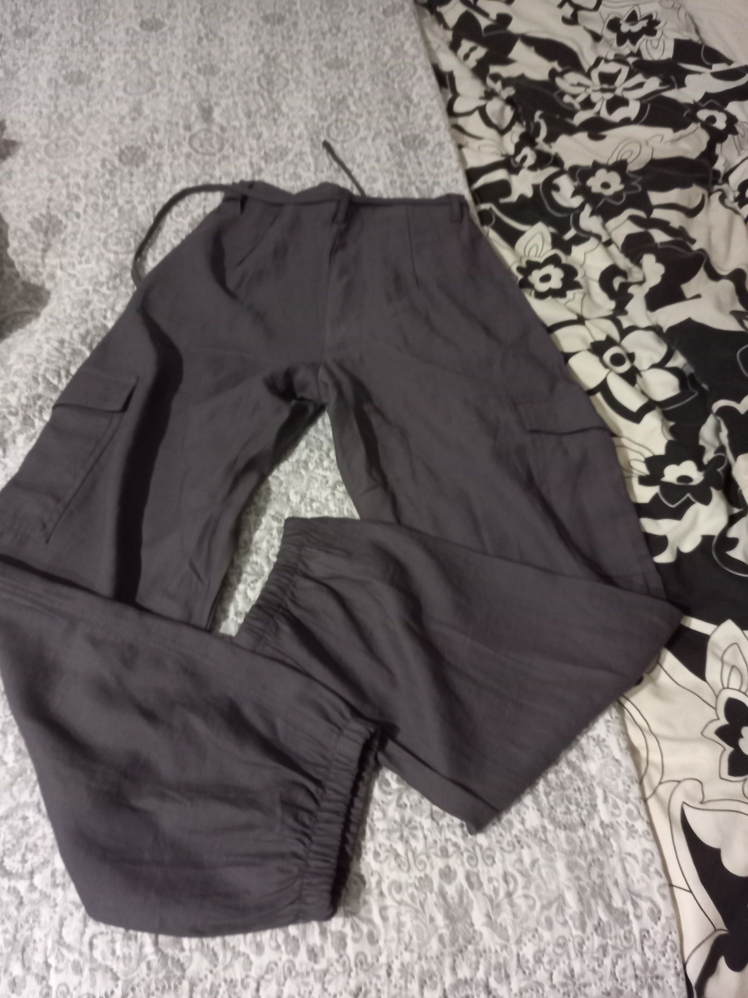 Primark spodnie r. 38 szare z kieszeniami