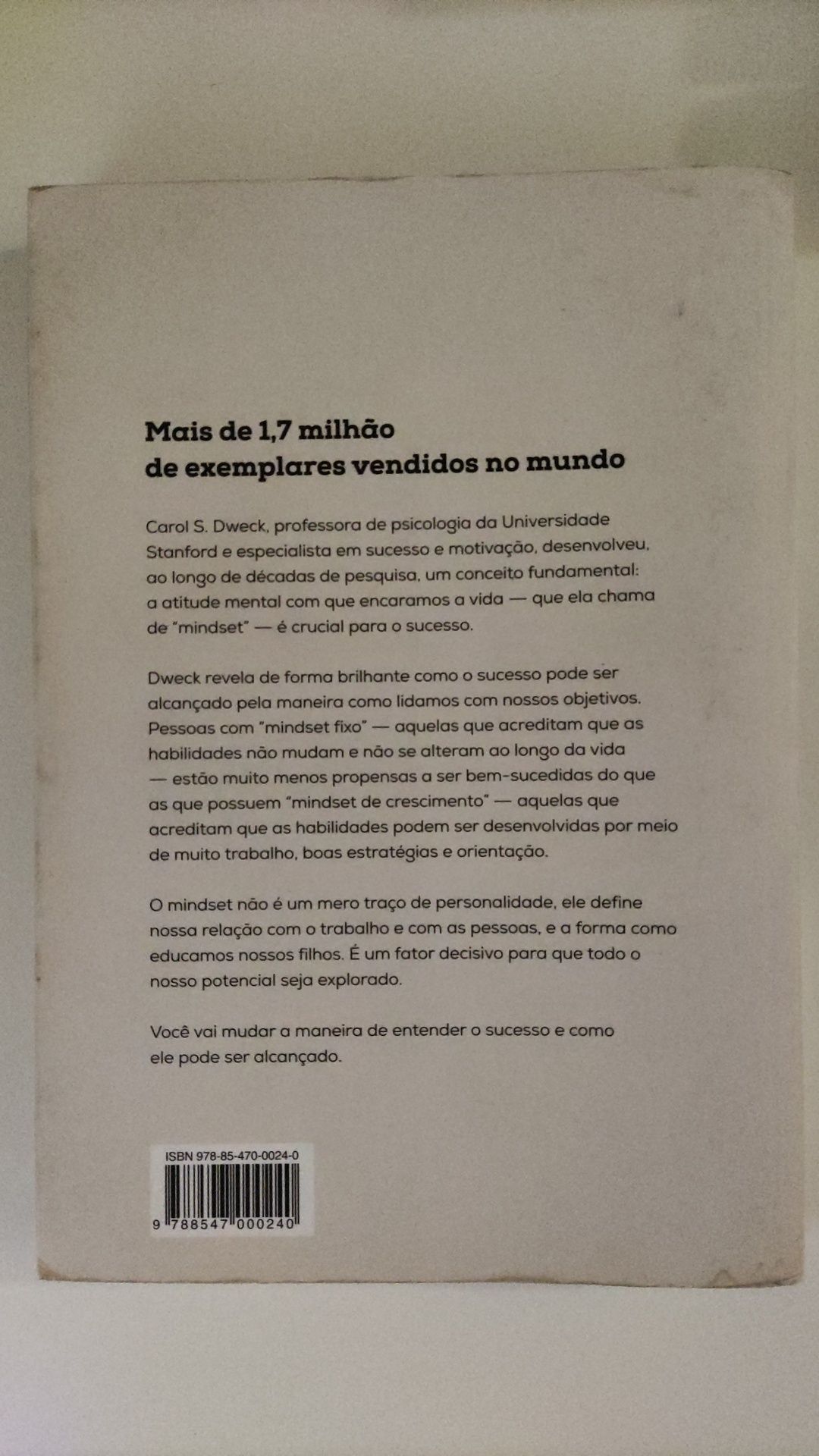 Mindset A Nova Psicologia do Sunset - Carol S. Dweck