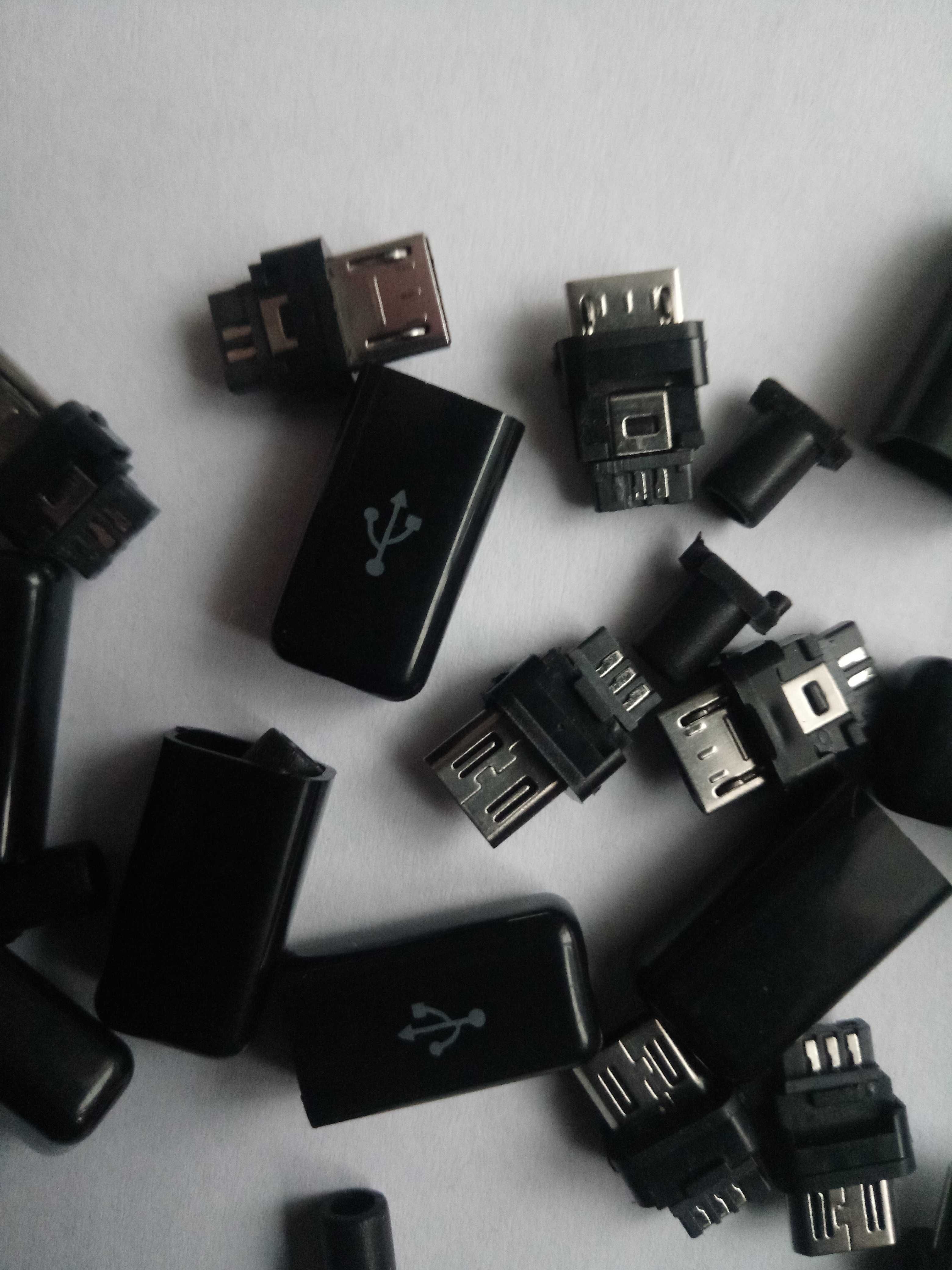 Micro USB штекера розбірні  для OTG шнура та зарядного