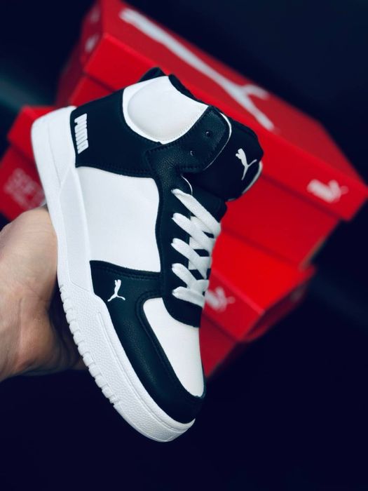 Зимние кроссовки Puma на меху / красовки женские подростковые на зиму