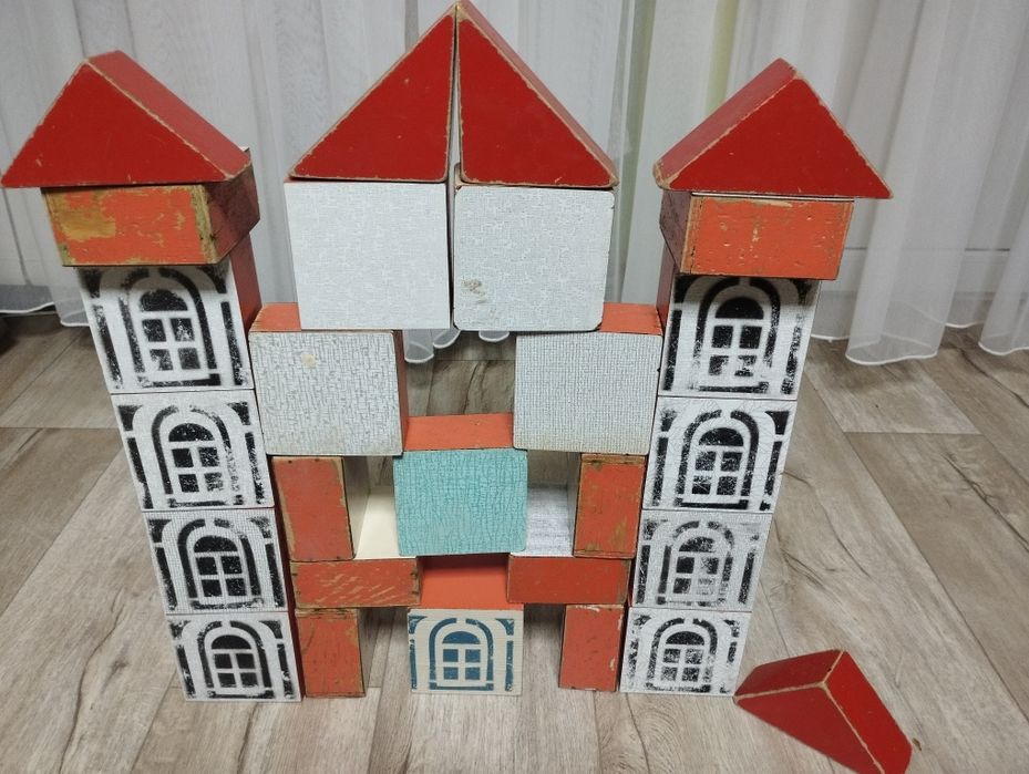 Деревянный конструктор городки СССР 27шт
