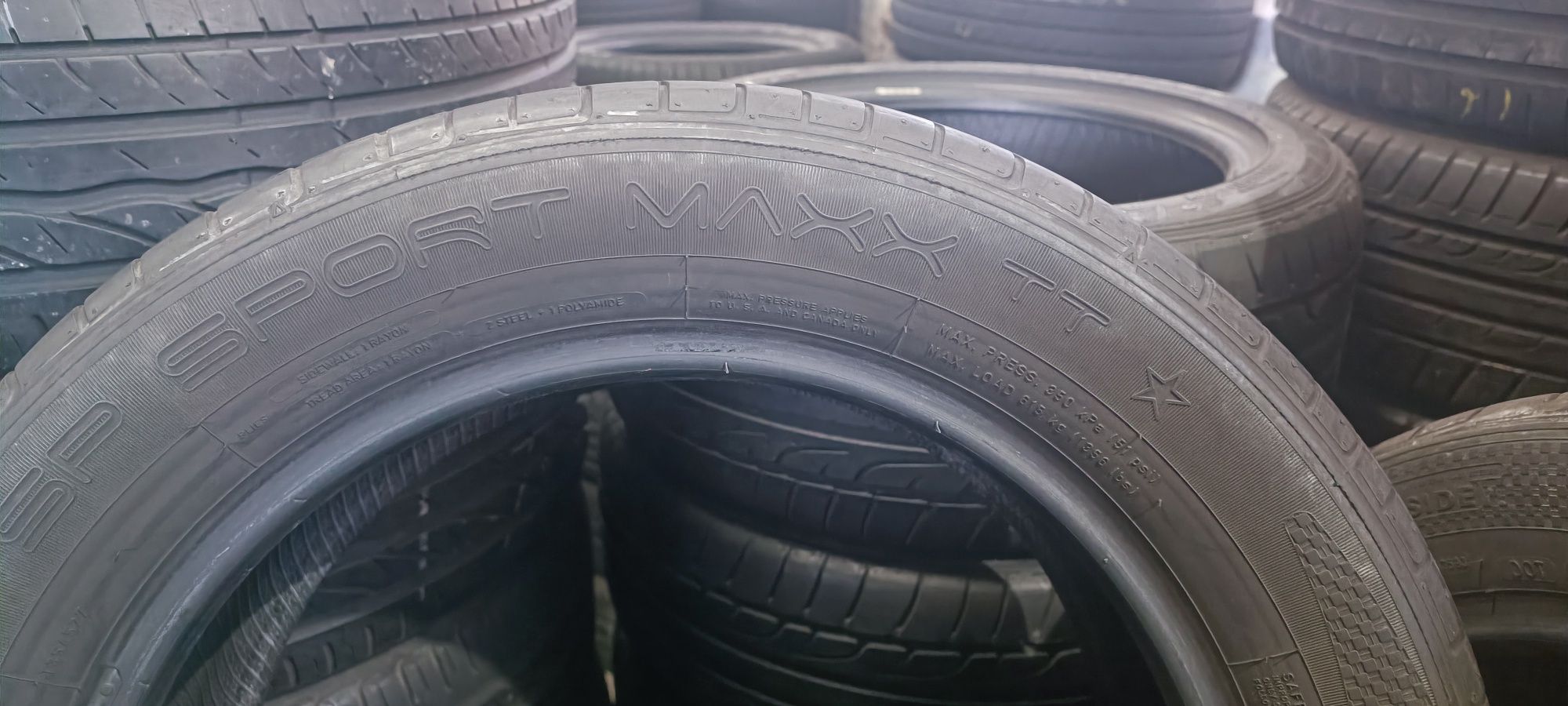 205/55 R16 Dunlop Sport Maxx TT Склад автошин б/у літо Пари,комплекти