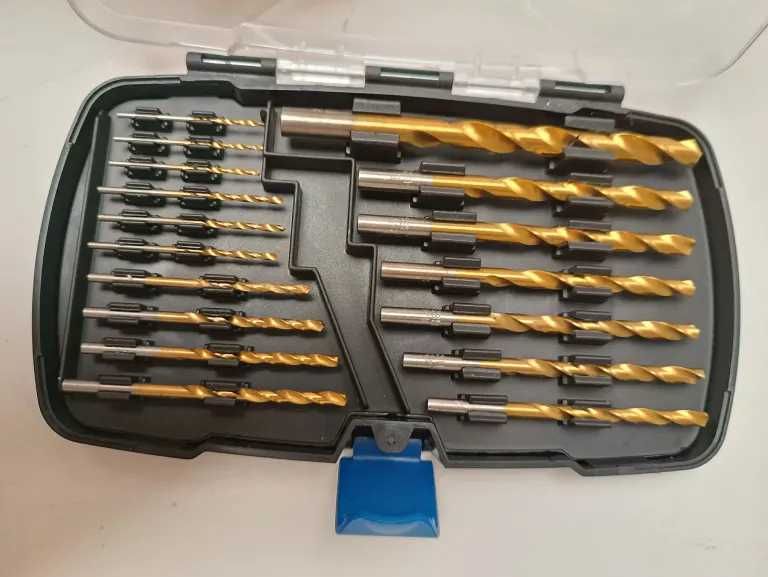 Zestaw wierteł do metalu z powłoką tytanową metal drewno 17 el. Niteo