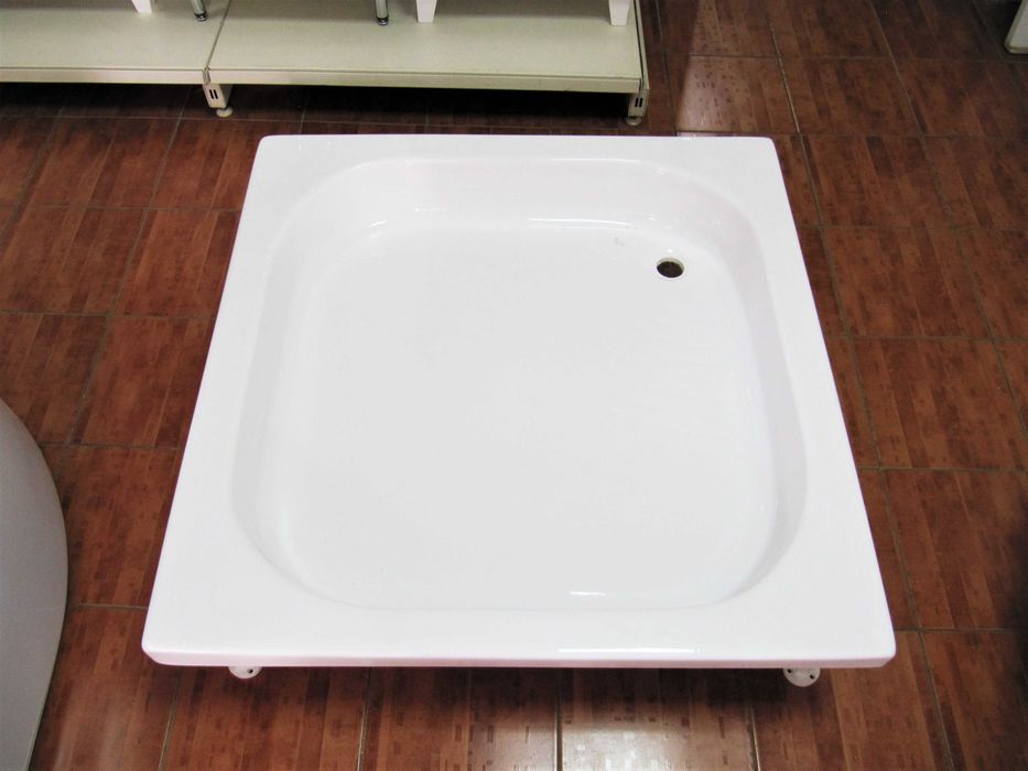 Душовий піддон півкруглий низький 80х80, 90х90см