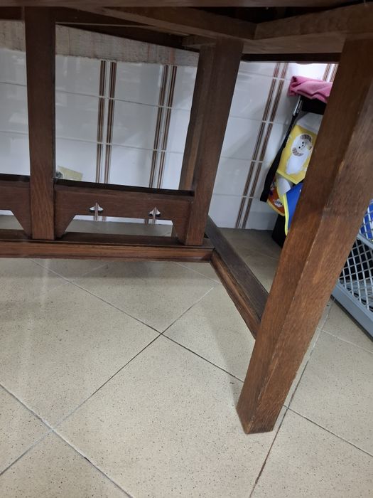 Mesa de madeira carvalho extensível