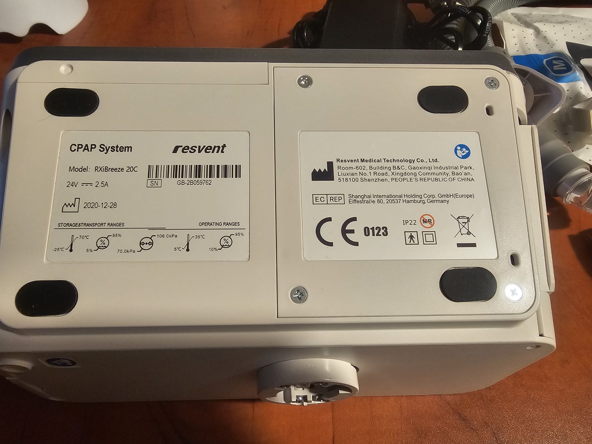 Aparat do Leczenia Bezdechu Sennego RXiBreeze 20C