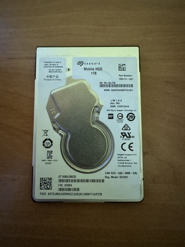 HDD 1TB Seagate 2.5 жёсткий диск для ноутбука 5400rpm SATAIII