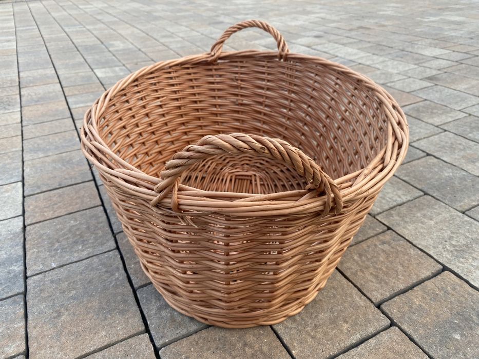 Kosz Koszyk Wiklinowy Wanna Gospodarczy na drzewo, liście, ziemniaki