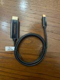 Cable USB c para hdmi (hub CableCreation)