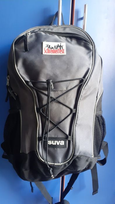 Городской серый рюкзак с логотипом "Schremerfest" , "Suva" 50*30*20см