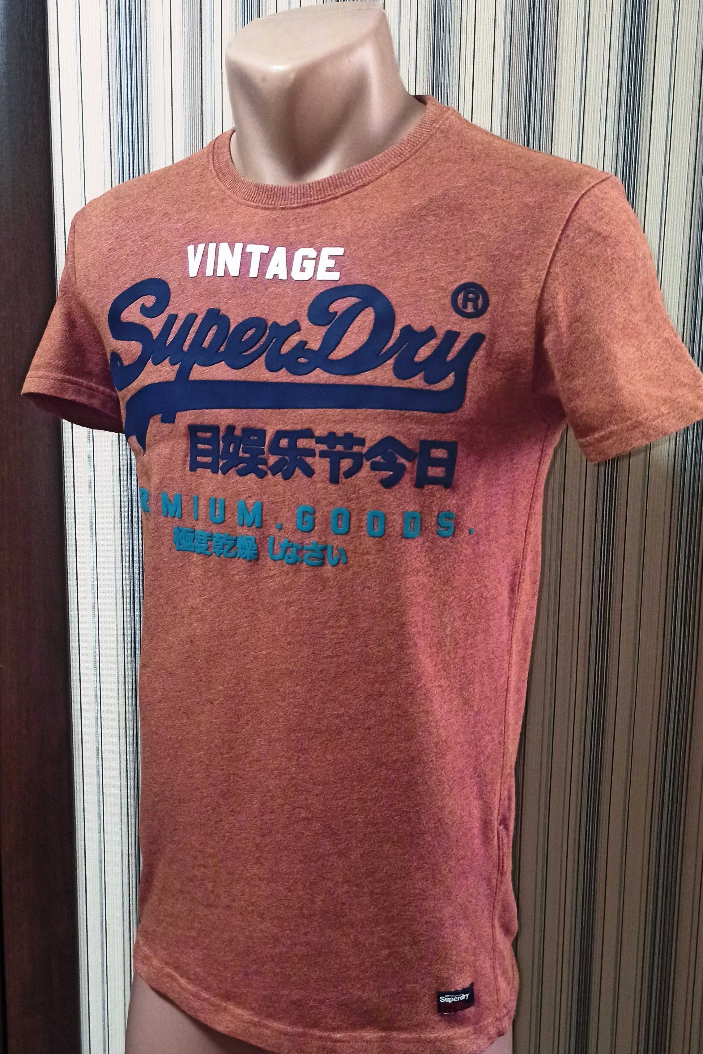 Винтажная футболка мужская superdry vintage. размер s