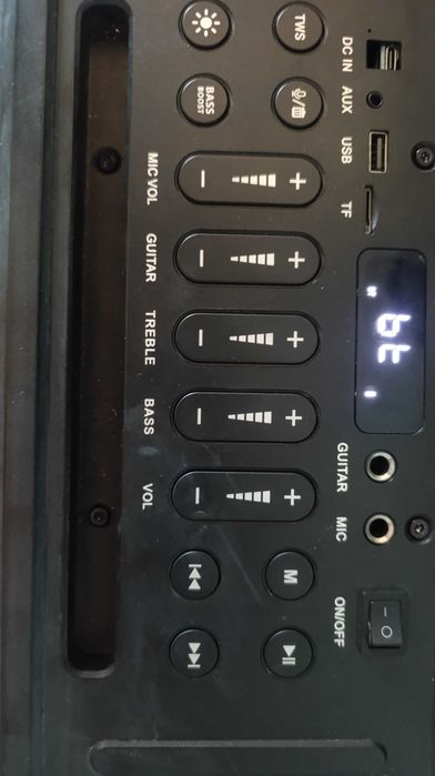 Bluetooth колонка акустика з LED підсвічуванням BKK Караоке  B65 |120w